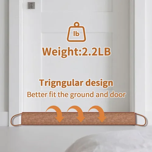 Vista 7 de QUOLIX Tope Triangular para Corrientes de Aire Bajo la Puerta, Relleno de Huecos Inferiores de Puerta y Sellador, Cubierta de Revestimiento