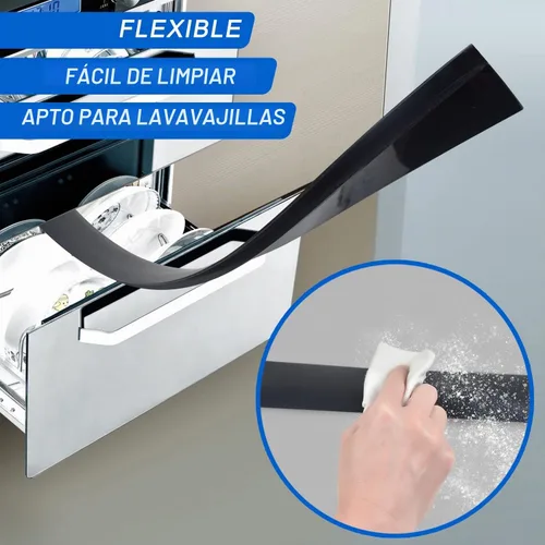 Vista 7 de Paquete de 2 cubiertas de silicona para huecos para estufas, relleno de Negro