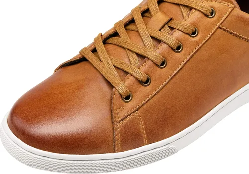 Vista 2 de Jousen Zapatos casuales para hombre, zapatillas de vestir de cuero, zapatos casuales de negocios para hombres, zapatillas de moda transpirables