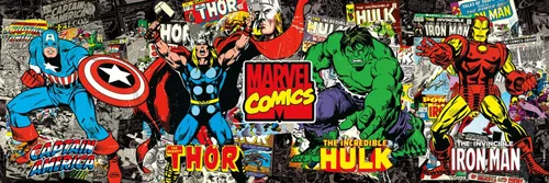 Vista 6 de Buffalo Games - Colección Marvel Comics - Paquete de 4, rompecabezas de 300-500 piezas Para adultos, incluye póster, tablero reciclado, regalo