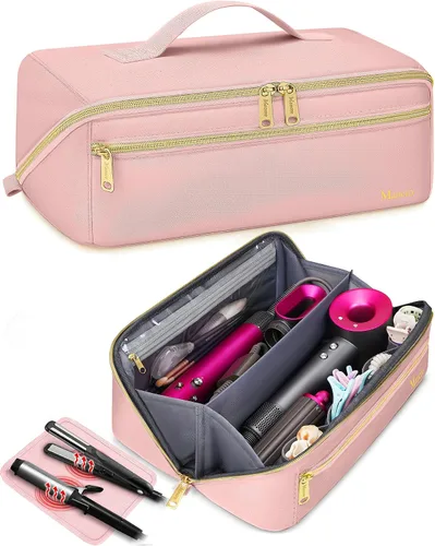Vista 16 de Mancro Estuche de transporte para Shark FlexStyle, bolsa de viaje acolchada para herramientas para el cabello con alfombrilla resistente al calor