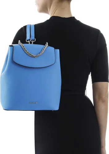 Vista 4 de Cromia Perla (1404479) Mochila de piel auténtica italiana, Azul