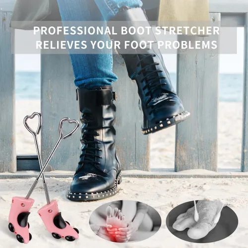 Vista 6 de Estirador de zapatos para hombres y mujeres, expansor de zapatos de 4 vías, resuelve los problemas de juanetes y otros problemas de pies causados
