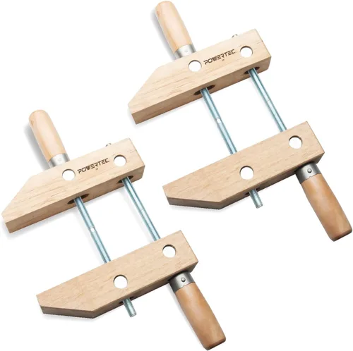 Vista 9 de POWERTEC 71522 Abrazadera de tornillo de mano de madera – 6 pulgadas Abrazaderas de tornillo de mano para carpintería, 2