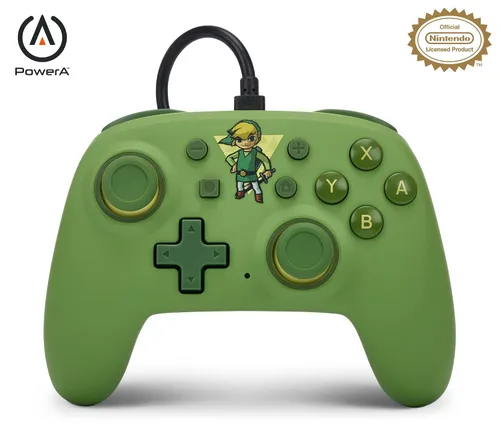 Vista 9 de PowerA Nano Wired Controller for Nintendo Switch - Mario Kart: Racer Red, Nintendo Switch - OLED Model, Gamepad, game controller, Compact, Smaller