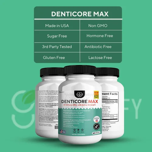Vista 4 de Max for Gums and Teeth Health – 40 mil millones de UFC Probióticos orales avanzados, soporte para el aliento fresco, 60 cápsulas (paquete de 1)