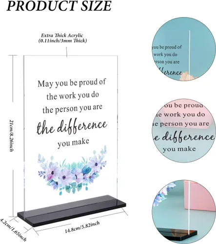 Vista 2 de Regalos navideños para compañeros de trabajo, letrero decorativo de escritorio para empleador, regalo de elefante blanco para amigos, regalos