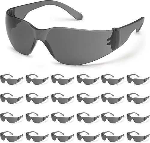 Vista 9 de ATERET 12 pares de gafas de seguridad, lente de policarbonato resistente a los arañazos ANSI Z87.1 resistente a los impactos