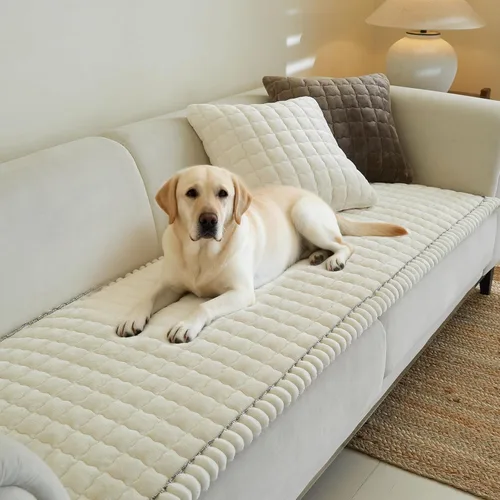 Vista 7 de Fundas de sofá para sofá de 3 cojines, aptas para mascotas, funda de sofá antideslizante lavable