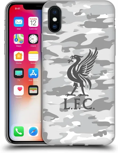 Vista 207 de Head Case Designs Funda de gel con licencia oficial del Liverpool Football Club Away Colourways Crest Camou [protección de grado militar] compatible