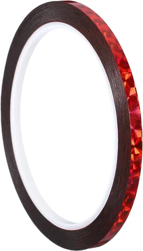 Vista 14 de PATIKIL Cinta prisma de 0.2 pulgadas x 55 yardas, adhesivo reflectante holográfico metalizado para detallar decoración de pared, arte, azul