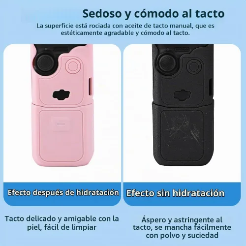 Vista 3 de Funda de silicona Pocket 3 para DJI Osmo Pocket 3, Estuche Protector Protector de Lente Manga Resistente a Arañazos Compatible con DJI OSMO Pocket 3
