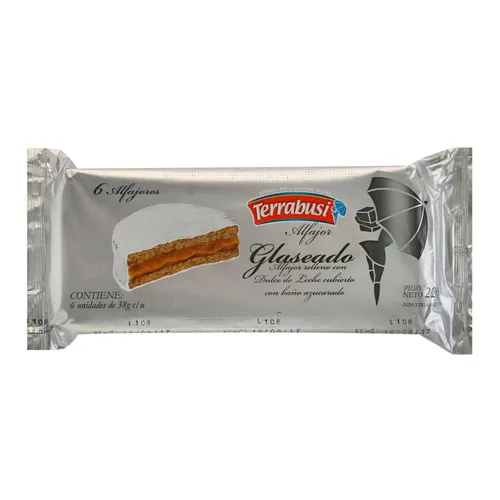Vista 2 de Alfajores Terrabusi (Chocolate Relleno con Dulce de Leche, 10.58 oz.)