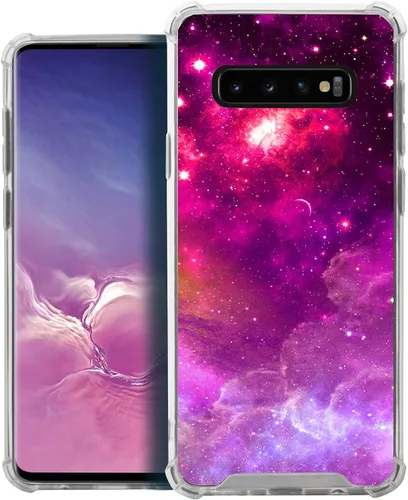 Vista 5 de CasesOnDeck - Funda compatible con Samsung Galaxy S10+ S10 Plus 6.4 pulgadas] S10+ Funda delgada, transparente y flexible de poliuretano
