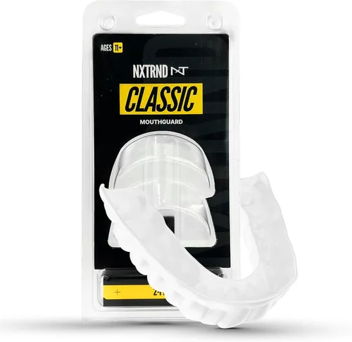 Vista 17 de Paquete de 2 protectores bucales clásicos Nxtrnd, boquilla deportiva de ajuste personalizado para fútbol americano, boxeo, MMA, baloncesto, hockey