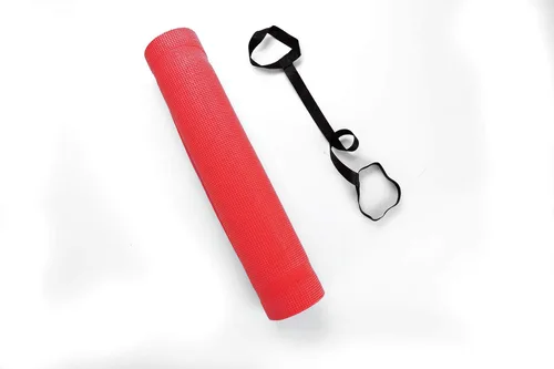 Vista 4 de Tapete multiusos para yoga y ejercicios, con correa de transporte, alta densidad, antidesgarros, YOGAPVC-PUR de Mind Reader