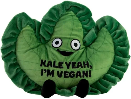 Vista 7 de Punchkins Peluche de pata de pollo, divertido peluche con texto en inglés "It's Leg Day", regalo para los amantes del humor, bonito juguete