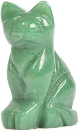 Vista 8 de Justinstones Estatua de gato guardián de piedra de sangre africana, decoración del hogar, reiki chakras curativos, cristal de escritorio, decoración