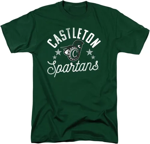 Vista 76 de Collegiate Distressed Mascot Unisex Adult T Shirt Collection 3 Universidad de Adelphi