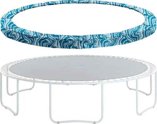 Vista 9 de Machrus Upper Bounce - Almohadilla de seguridad de repuesto para cama elástica de 6 pies a 16 pies redondas - Cubierta de resortes de cama elástica