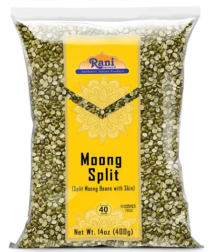 Vista 12 de Rani Moong Dal (frijoles mung partidos sin piel) Lentejas indias 14 oz (400 g) ~ Todo natural Apto para celíacos Sin OGM Kosher Vegano