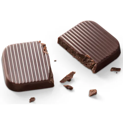 Vista 2 de Bouchard Chocolate negro belga prémium con 72% de cacao Piezas envueltas individualmente (1 libra)