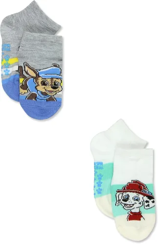 Vista 4 de Nickelodeon Paw Patrol Pups - Paquete de 6 calcetines Gripper Quarter para niños pequeños