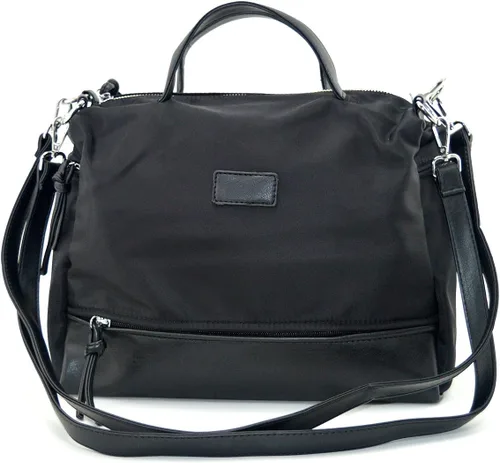 Vista 2 de MN & Sue Utilidad Nylon Oxford de Cruz Cuerpo ampliable Basic Lady Purse multifunción hombro Hobo Satchel