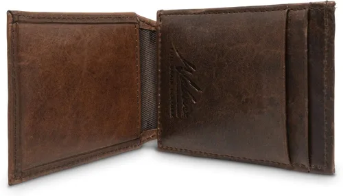 Vista 6 de WEBER'S PREMIER PIEL - Dynasty Series - Cartera de bolsillo frontal para hombre - RFID bloqueo de cuero de grano completo