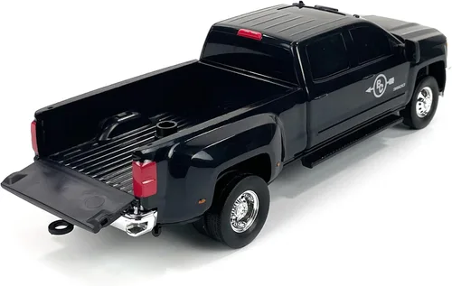Vista 6 de Big Country Toys Juguete de Camión Realista Chevrolet Silverado Dually y Enganche de Remolque, Escala 1:20 Juguetes de Granja para Niños de 3 Años