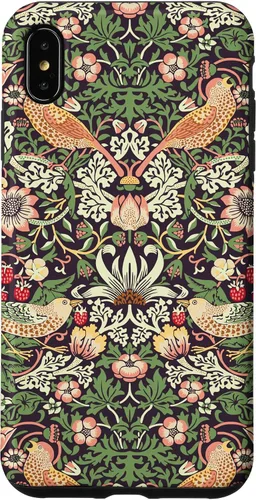 Vista 11 de Funda con diseño Art Nouveau para iPhone 16, diseño de ladrón de fresas William Morris