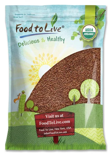 Vista 9 de Food to Live Arroz rojo orgánico, 1 libra, sin OMG, variedad de grano entero, antiadherente, vegano, kosher. Fuente de proteínas. Rico