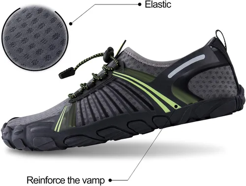 Vista 4 de SEEKWAY - Zapatos de agua unisex, de secado rápido, tipo calcetín y con sensación de pie descalzo para adultos, para playa, natación, río, piscina