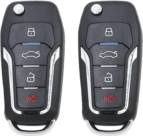 Vista 6 de Llavero de reemplazo 2 paquete, llave sin llave para auto, compatible con Ford Mustang Explorer Edge Fusion F150 F250 F350 Mazda Mercury Lincoln