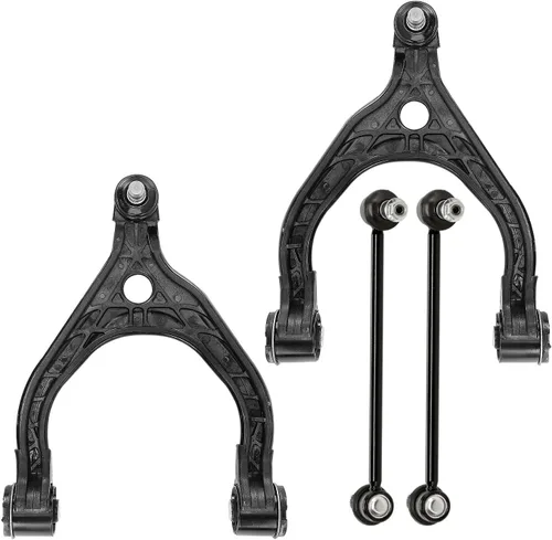 Vista 35 de Detroit Axle - 4 piezas de brazos de control traseros para Ford C-Max, Focus, Mazda 3 5, Volvo C30, C70, S40, V50, 4 brazos de control superiores e
