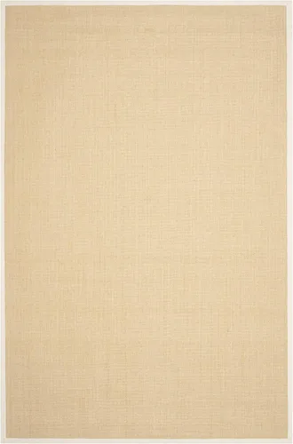 Vista 62 de Alfombra de sisal Safavieh, de color maíz y negro, tejida a mano, de la colección de fibras naturales; 5 x 8 pulgadas, NF441A, Tela, Gris / Gris