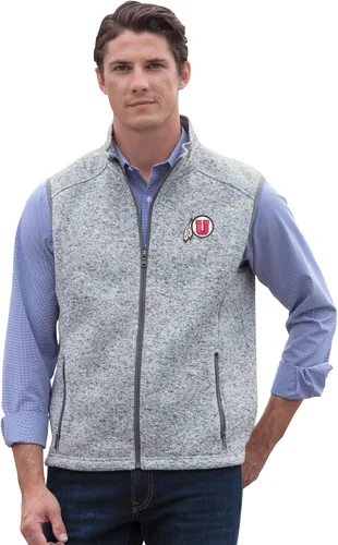 Vista 9 de Vantage Apparel NCAA mens Collegiate Premium Summit Sweater Fleece Vest