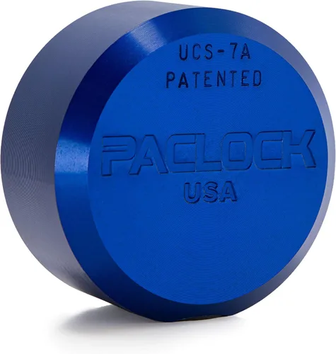 Vista 12 de PACLOCK's 7-Series Flat Back Puck w/Tapped Holes, High Security Rotating Disc, Manufacturer-Controlled Key Assigning, Exclusive Key Number, U-Pick!