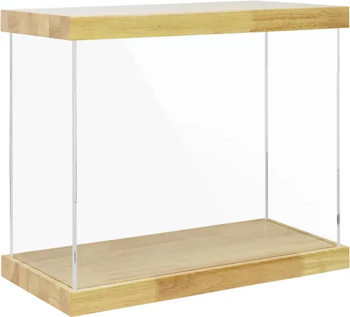 Vista 28 de Vitrina de acrílico transparente para trofeos, coleccionables, caja de exhibición de cubo de montaje, soporte de protección a prueba de polvo