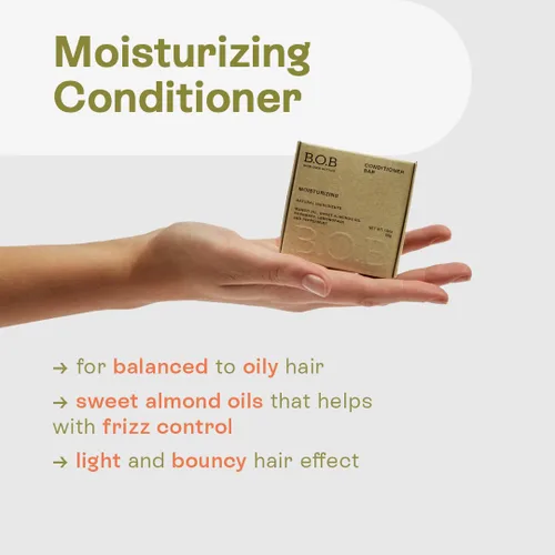 Vista 3 de Paquete de control de aceite Barra de champú purificadora + barra acondicionadora de humedad equilibrada Cuidado del cabello sólido para cabello