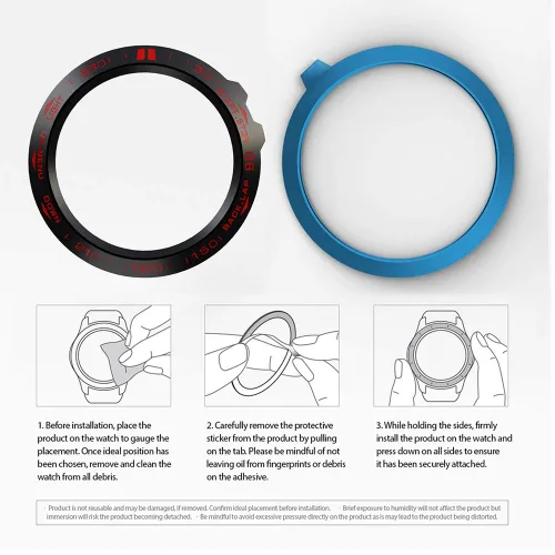 Vista 6 de AISPORTS Anillo de bisel compatible con Garmin Fenix 3/Fenix 3 HR bisel Loop cubierta adhesiva antiarañazos acero inoxidable bisel de metal marco