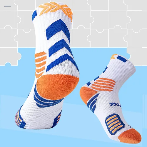 Vista 9 de 5 pares de calcetines deportivos deportivos para niños, baloncesto, fútbol, para niños y niñas de 7 a 12 años
