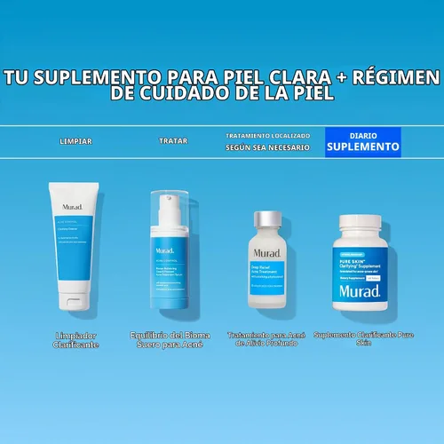 Vista 8 de Murad Suplemento aclarante de la piel pura - Piel propensa al acné - 60 Tabletas