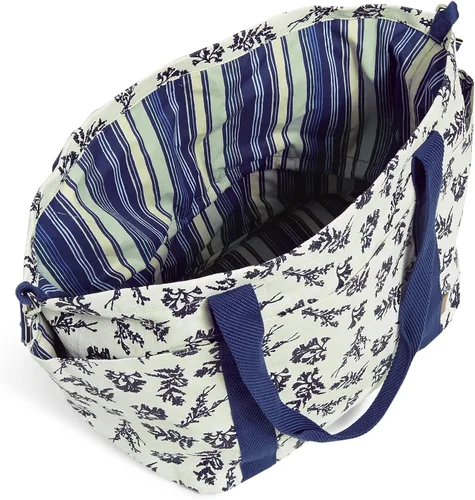 Vista 3 de Vera Bradley Deluxe Straw Tote Bag