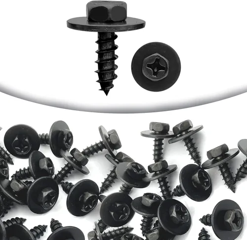 Vista 6 de 20 tornillos para cubierta de parachoques compatibles con Toyota Lexus Camry Tacoma Avalon Prius Corolla 90159-60498