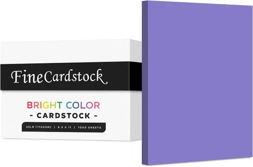 Vista 4 de Papel de alta calidad para tarjetas de colores, caja de 1000 hojas, cartulina de peso medio de 65 libras, perfecta para suministros escolares, artes