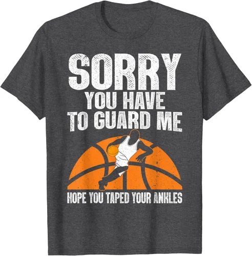 Vista 28 de Camiseta divertida de baloncesto para hombres y mujeres, Negro