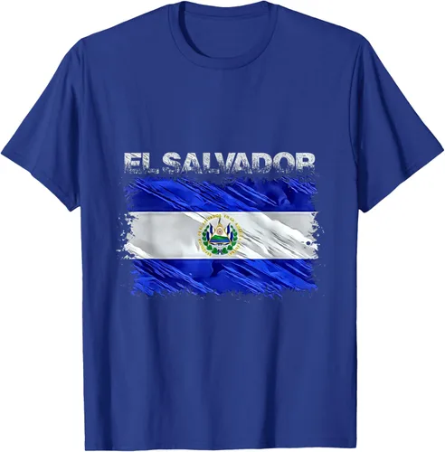 Vista 21 de Camiseta El Salvador, Negro