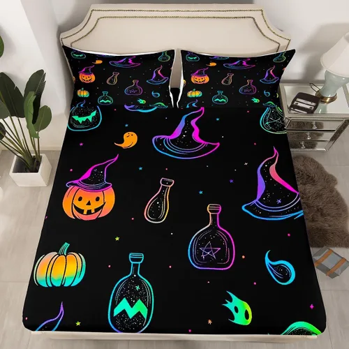 Vista 10 de Juego de ropa de cama de fútbol, tamaño individual, juego de pelota para niños, sábana bajera, pelota deportiva, color blanco y negro, ropa de cama