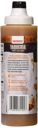 Vista 3 de HERDEZ TAQUERIA STREET SAUCE, Habanero, botella exprimible de 9 onzas